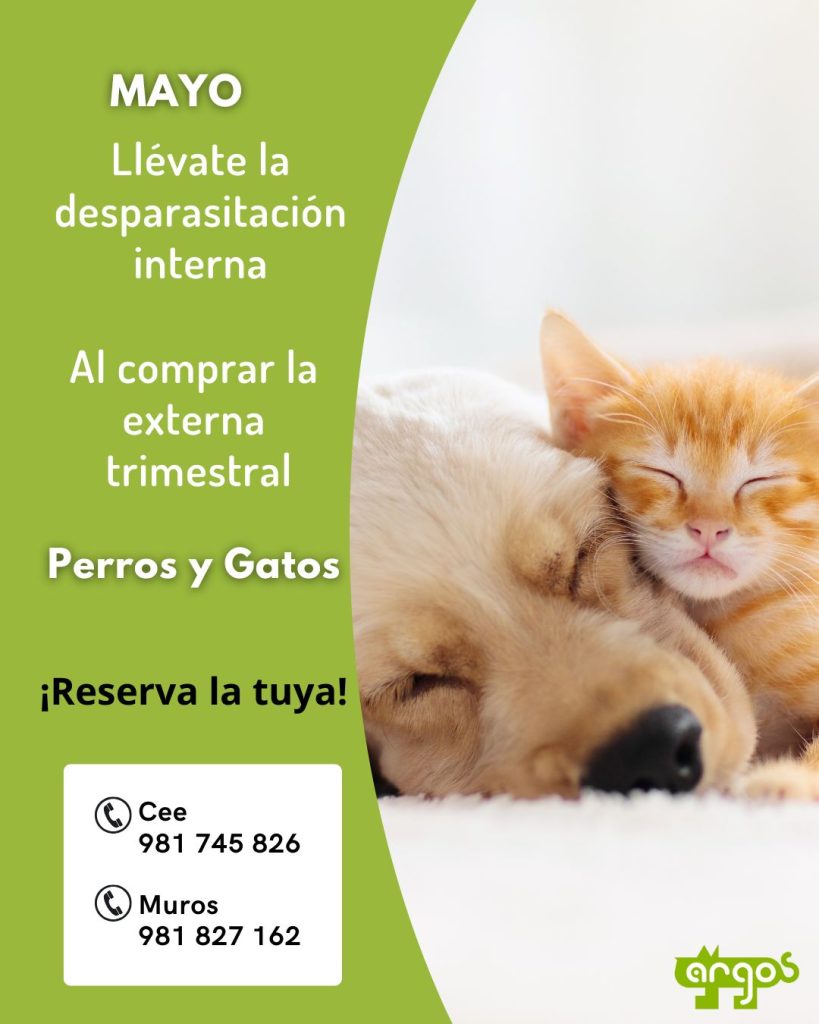 En Mayo, llévate la desparasitación interna al comprar la externa trimestral